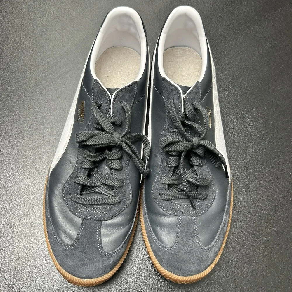 PUMA Super Liga OG Retro Black White Gum Mens Size 14 Suede & Leather Sneakers